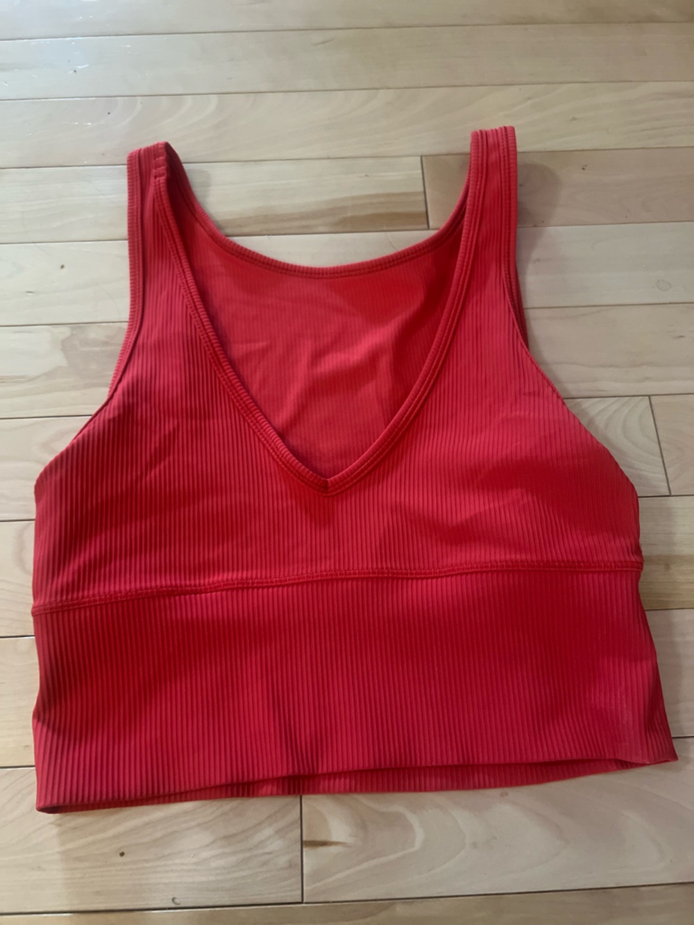 Lululemon Ribbed Red Tank Top - Picture 2 of 6